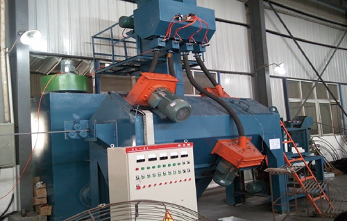 Round winding wire cleaning machine